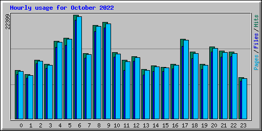 Hourly usage for October 2022